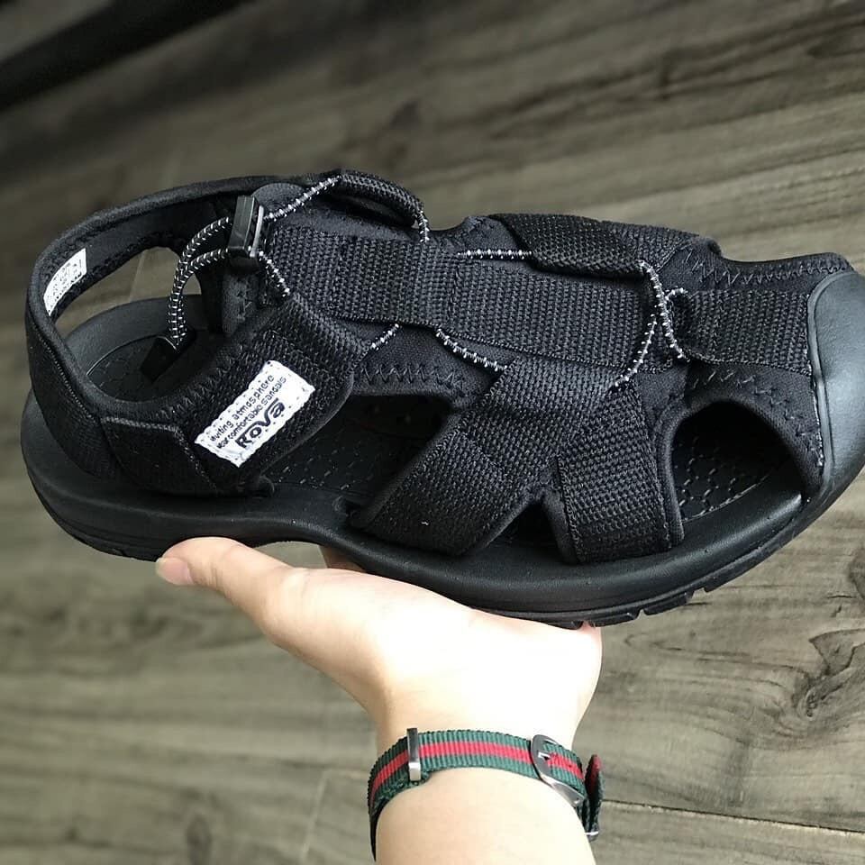 Giày sandal nam Bít mũi  bền đẹp hiệu Rova (size 39-43)