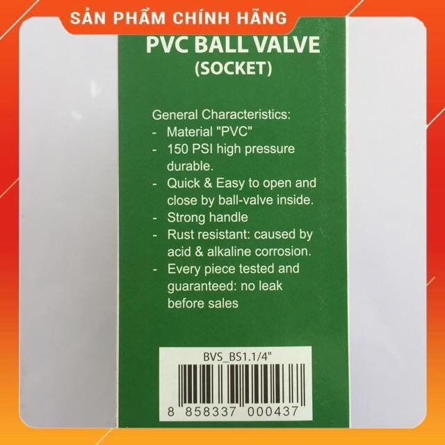 Van khóa nước cao cấp Ecco phi 42 đạt tiêu chuẩn quốc tế nhập khẩu từ Thái Lan