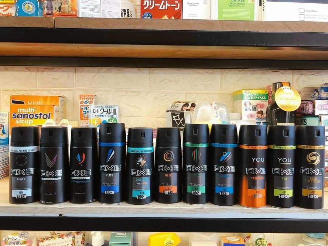 [ Sale mùi ngẫu nhiên ]  Lẻ 1 Chai Xịt Khử Mùi Toàn Thân Nam AXE UK 150ml