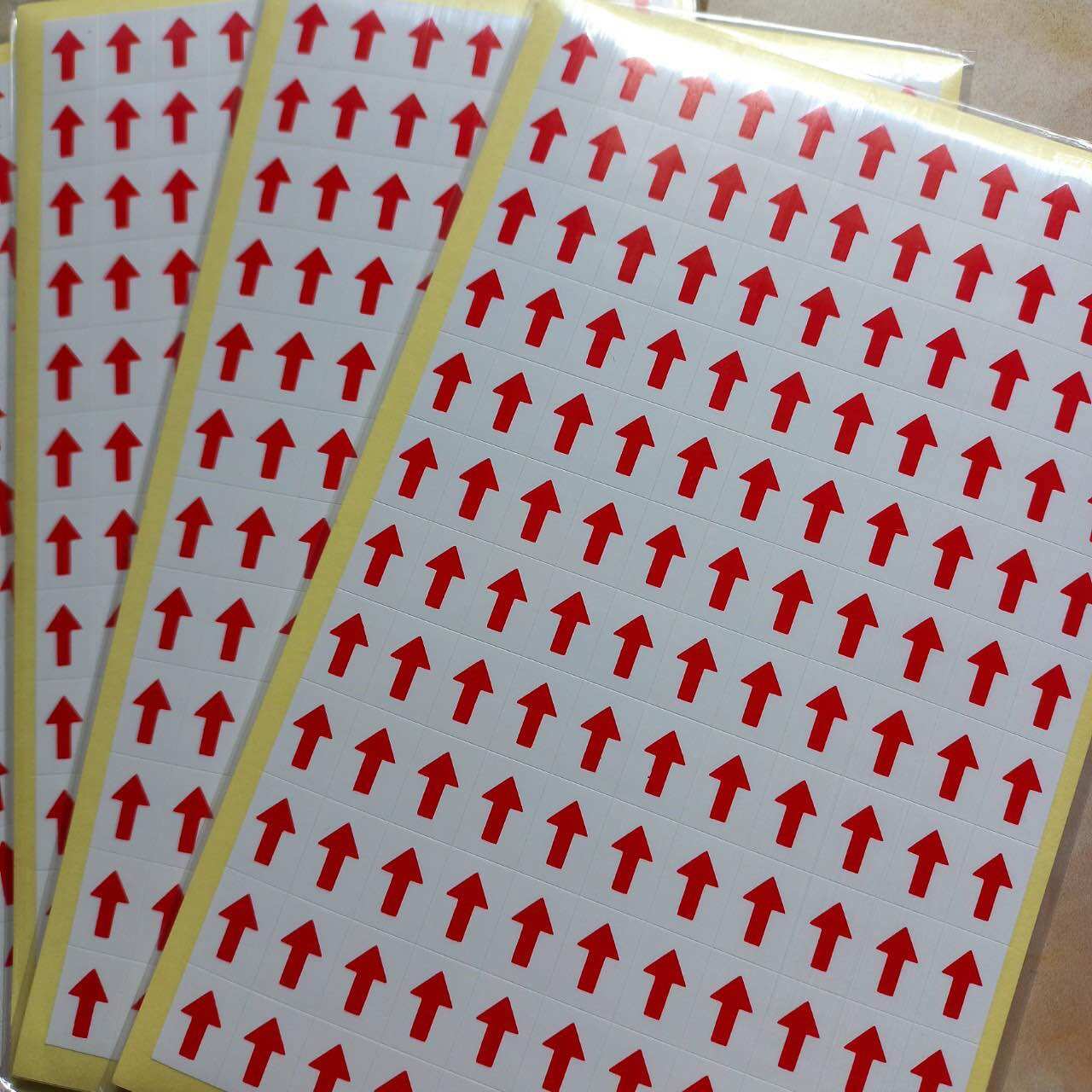 Decal mũi tên vuông