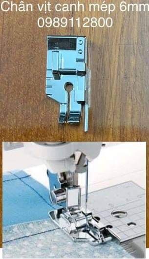 Chân vịt máy gia đình đa chức năng may canh mép 6mm,may góc