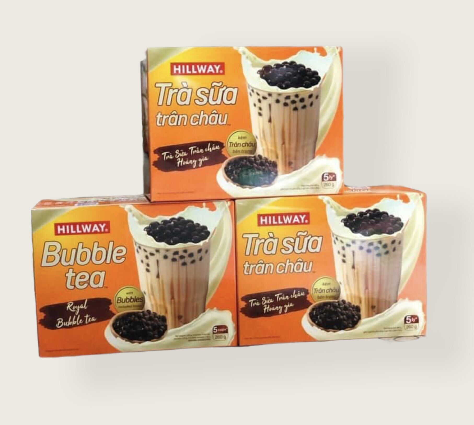 Hộp 5 gói trà sữa trân châu hilway