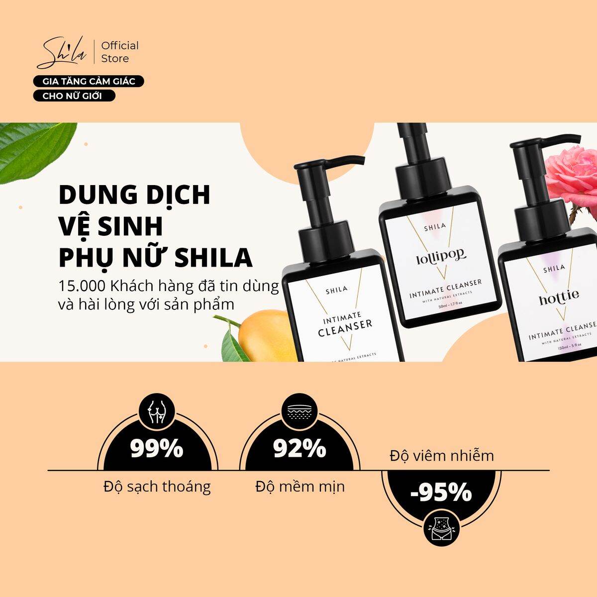 Dung dịch vệ sinh phụ nữ 150ml - shila