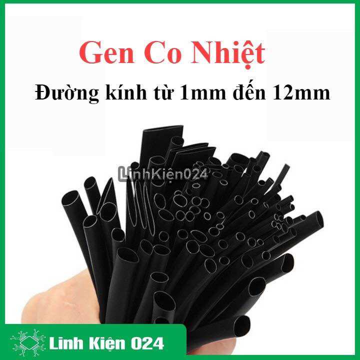 Gen co nhiệt , ống co nhiệt dài 1m đủ loại
