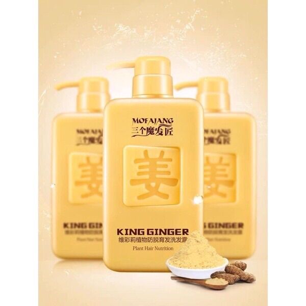 Có sẵn dầu gội gừng king ginger và dầu xả hãng mofajang