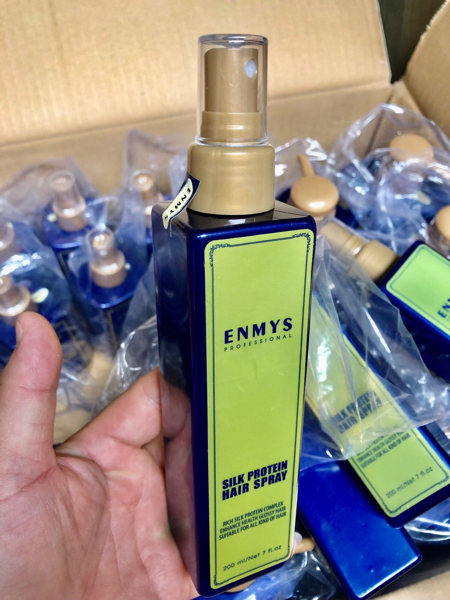 Xịt dưỡng tóc EnMys Silk Protein - Hàng Công Ty