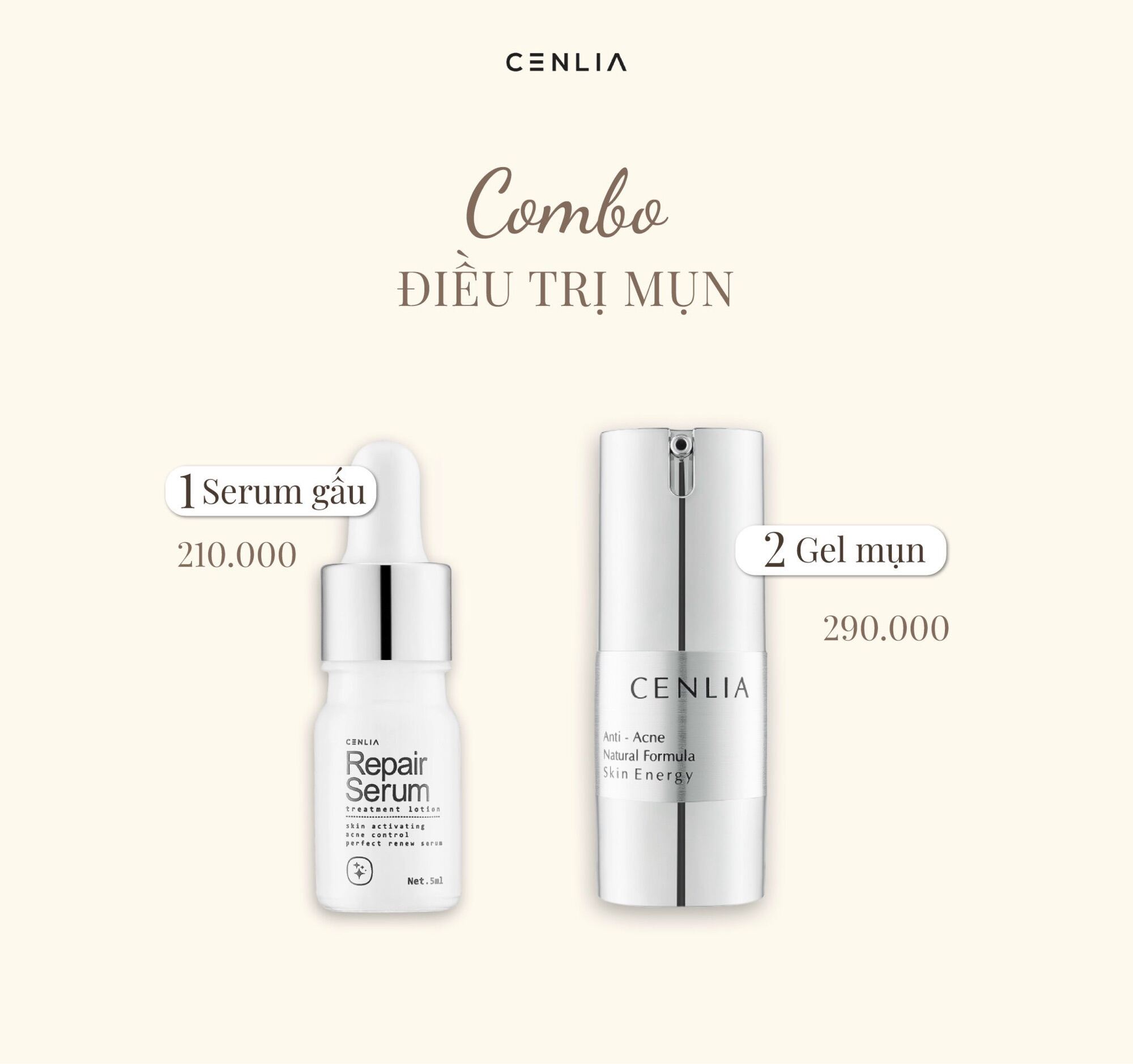 Combo Mụn 2 Cenlia [ Chính Hãng ]