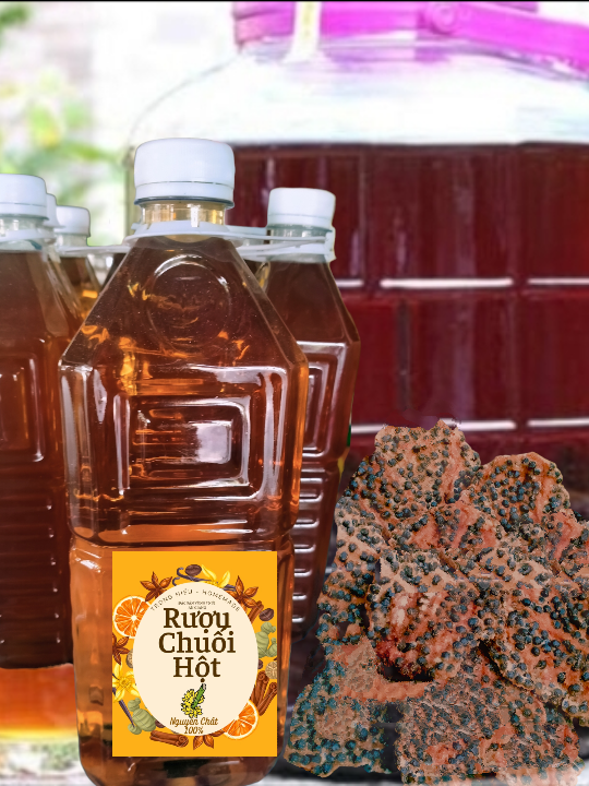 Rượu Chuối Hột - Chai 1 lít