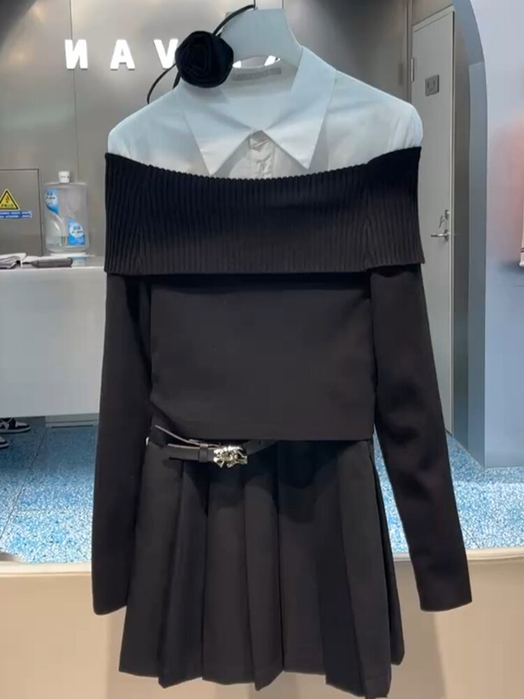 Pháp Cao Cấp Sang Trọng Thon Gọn Tay Dài Áo Len Dệt Kim Thoải Mái Rộng Rãi Hàng Mới Về Thời Trang, Sành Điệu Chống Lão Hóa Nữ Áo