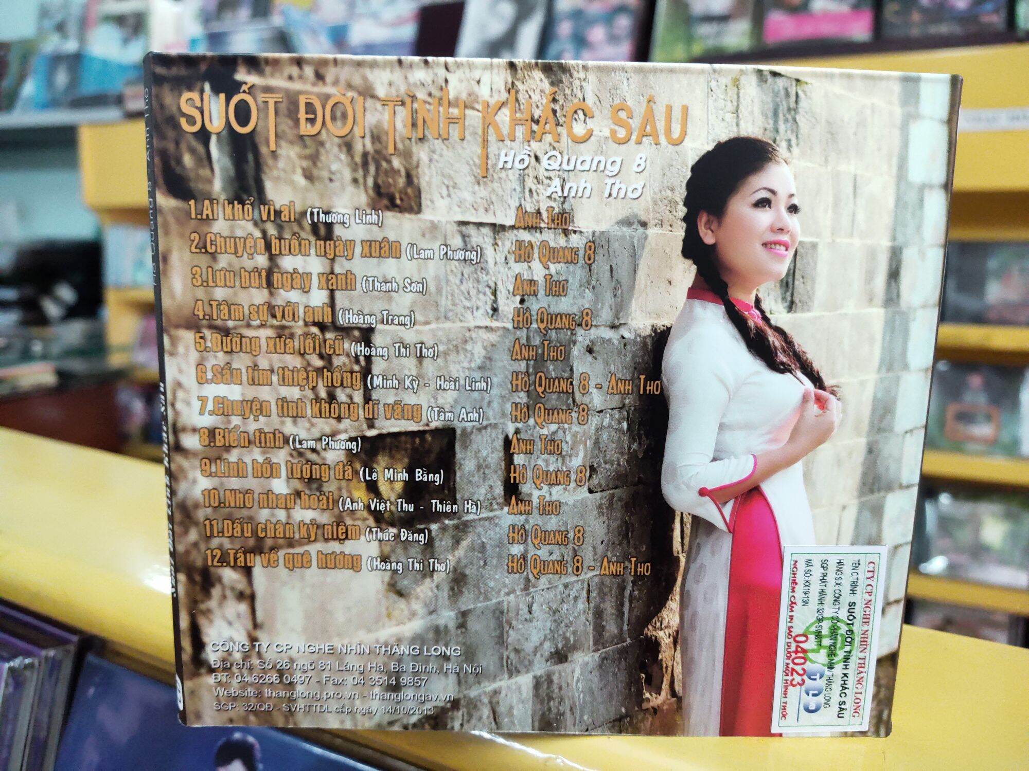 CD Hồ Quang 8 & Anh Thơ - Suốt đời tình khắc sâu