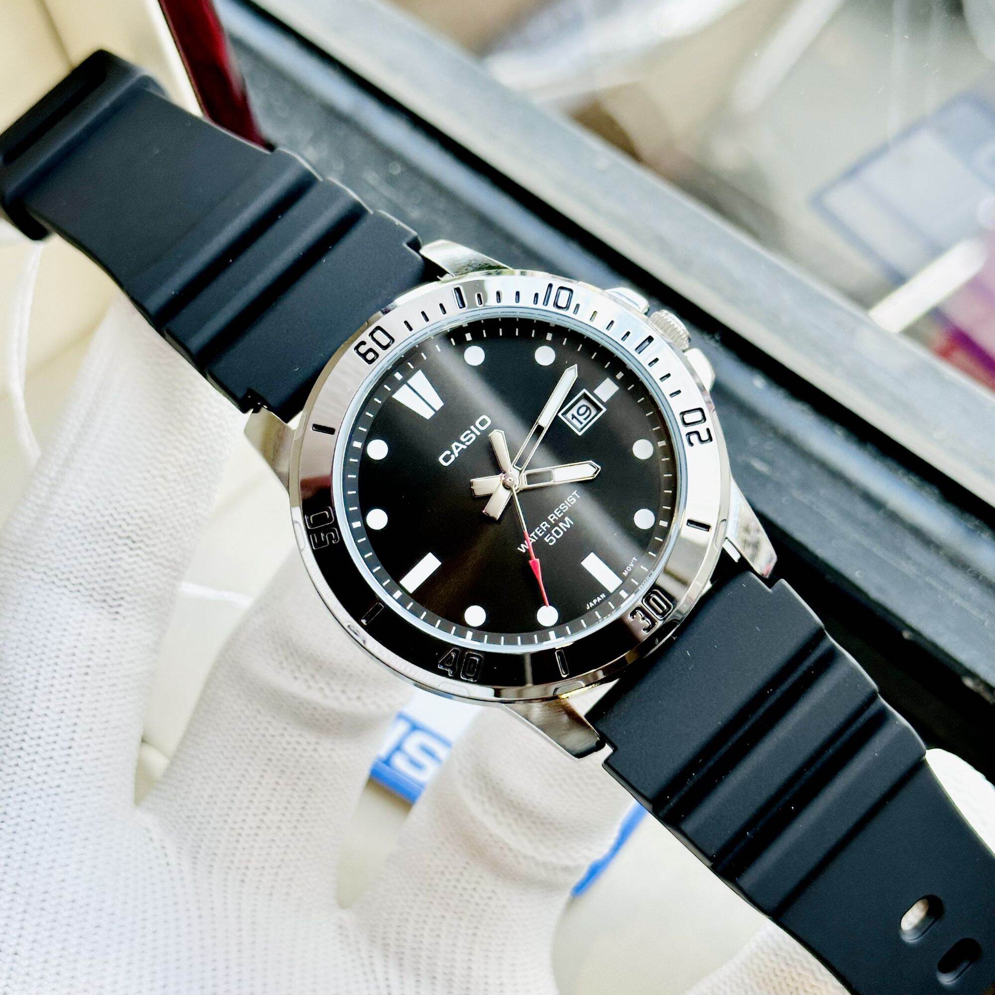 Đồng hồ casio mtp-vd01 dây nhựa chính hãng