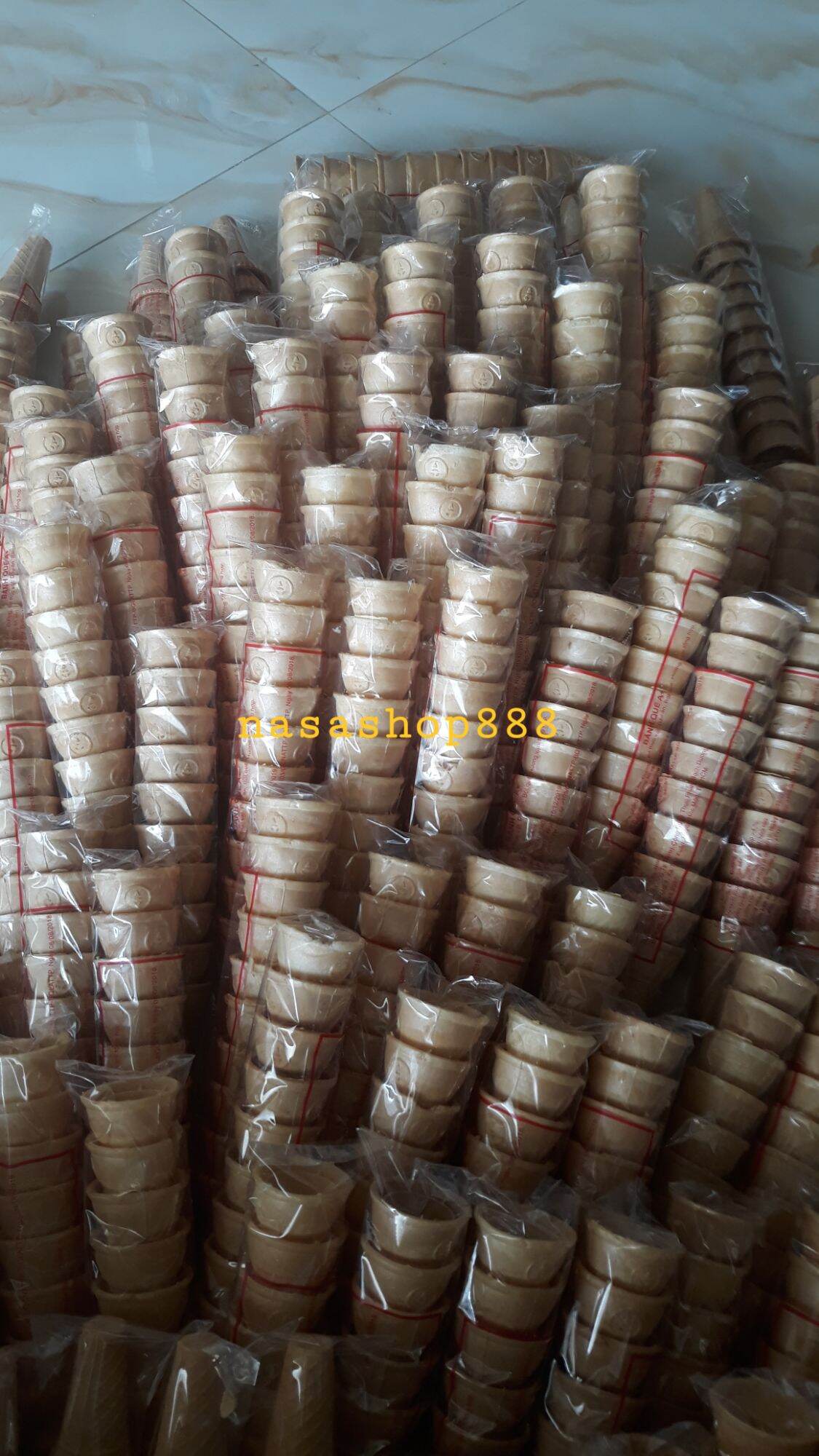 Bịch 10 cái bánh ốc quế ăn kem