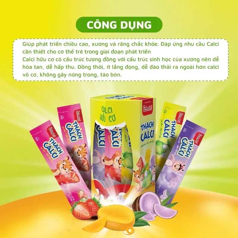 THẠCH CANXI ÍCH NHI HỘP 21 GÓI