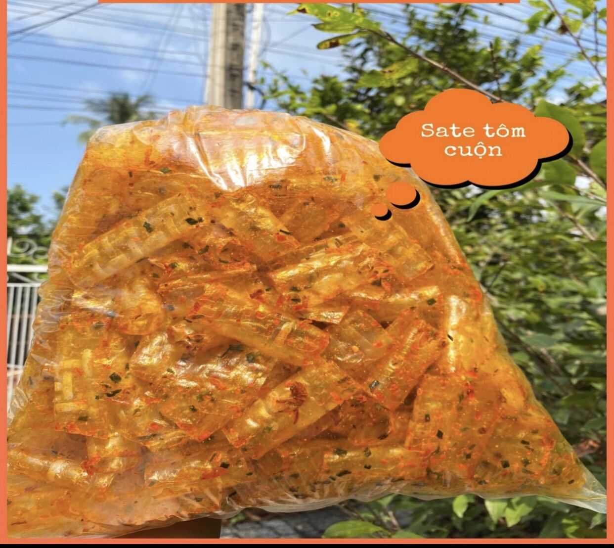 Bánh tráng cuộn tôm hành, bánh tráng sa tế cuộn tép hành tây ninh loại 1, đồ ăn vặt tuổi thơ, bánh