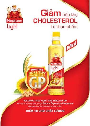 Dầu ăn ông Vua  Neptune Light chai 1 lít