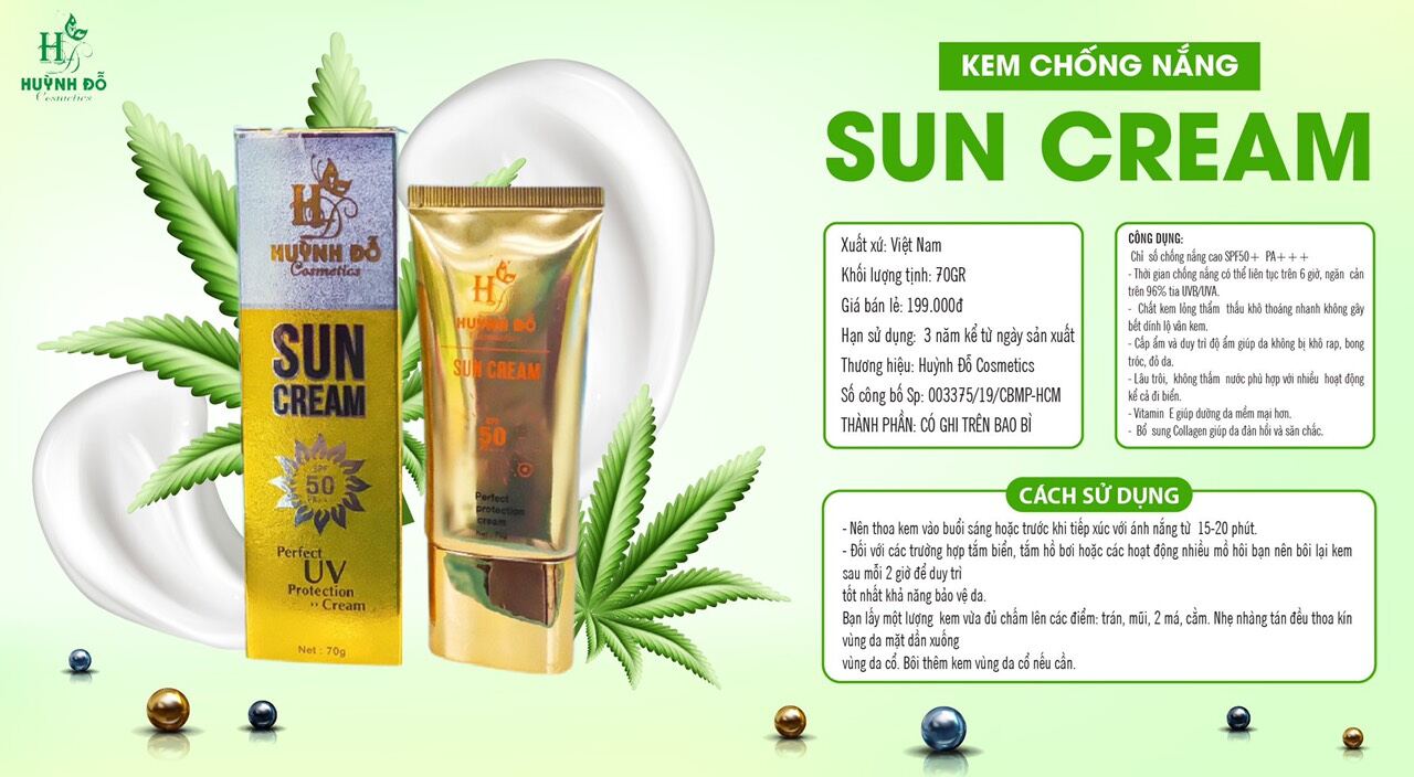 Chống nắng huỳnh đỗ sỉ 2 hộp 340k