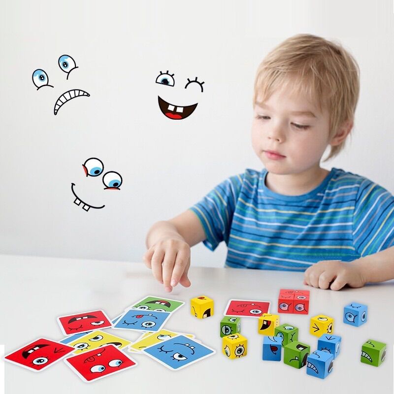 Rubik biến thể,hot trend,face change rubik cube, rubik gỗ mặt cười cảm xúc, khối lập phương xả stress
