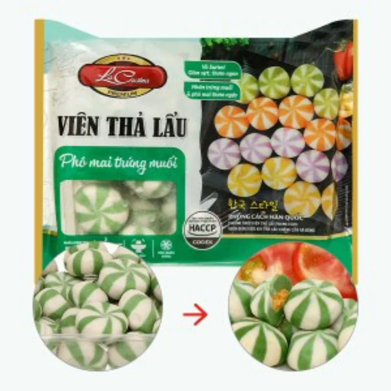 Viên thả lẩu bánh bao trứng muối phô mai