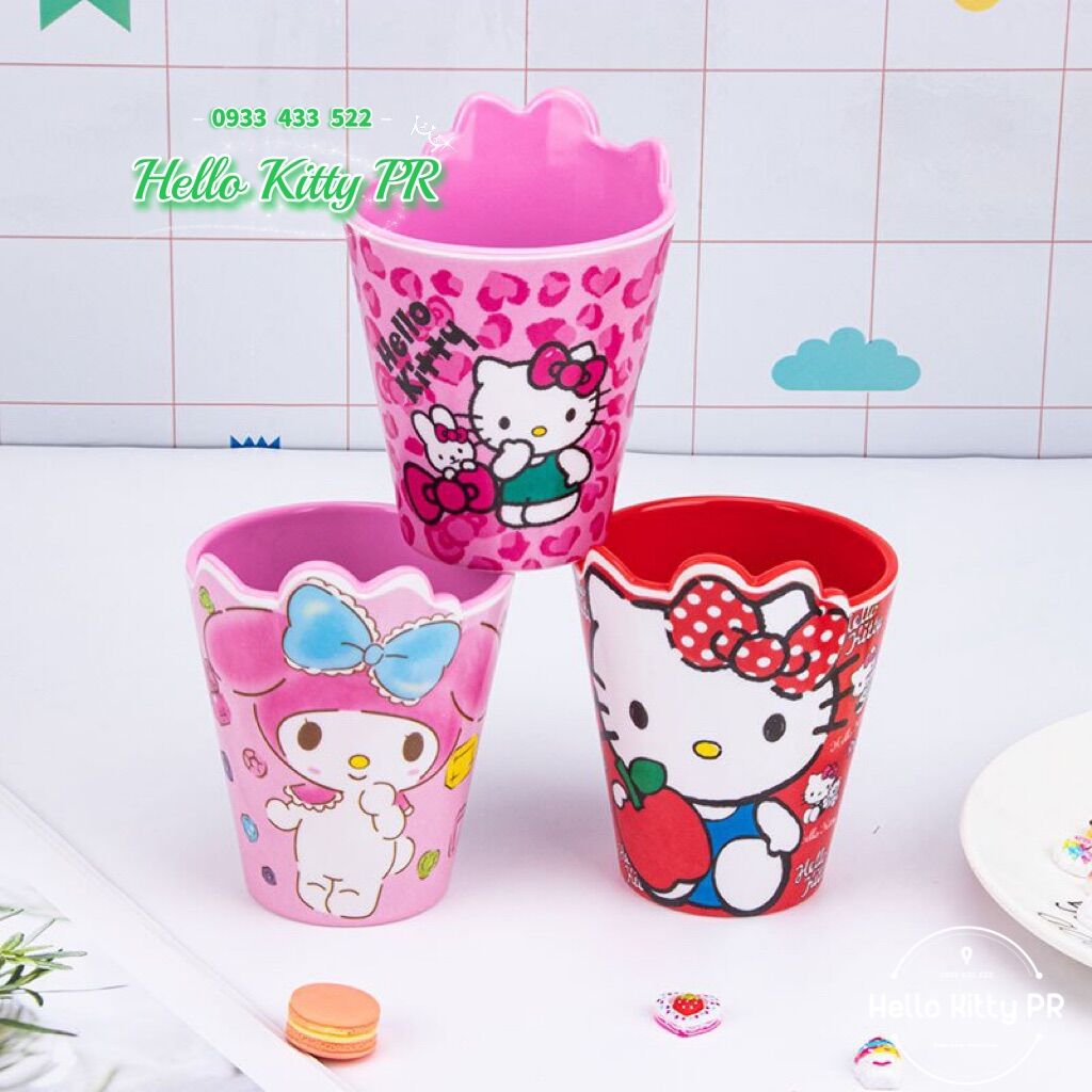 Ly cốc 3D Hello Kitty Doremon Doraemon