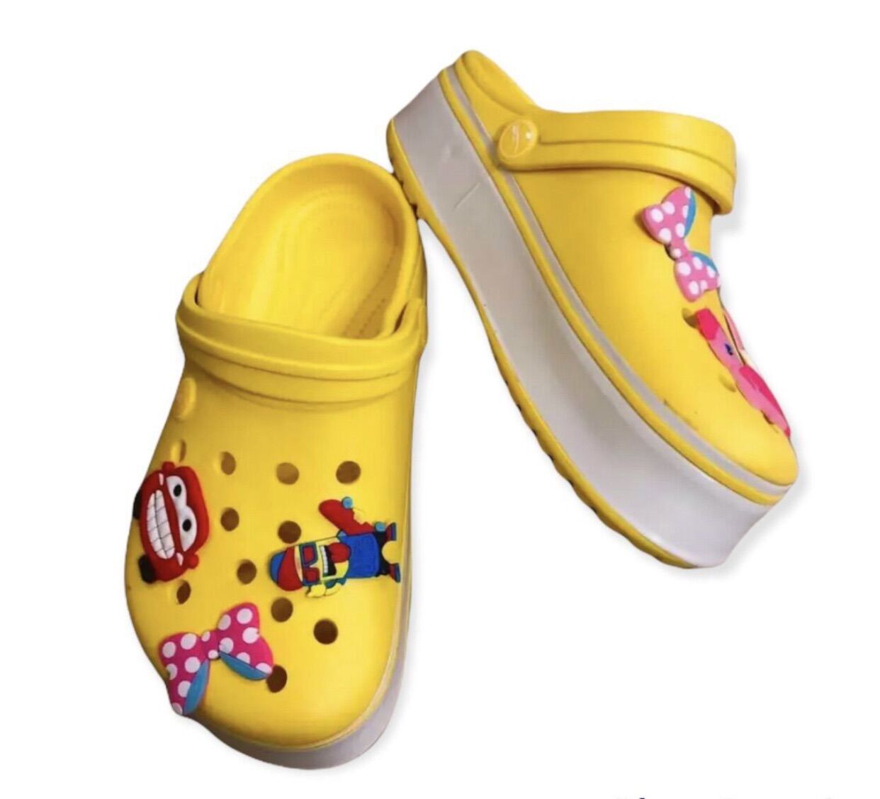 [FREESHIP] Dép Sục Crocs Nhựa Mềm Đế Cao