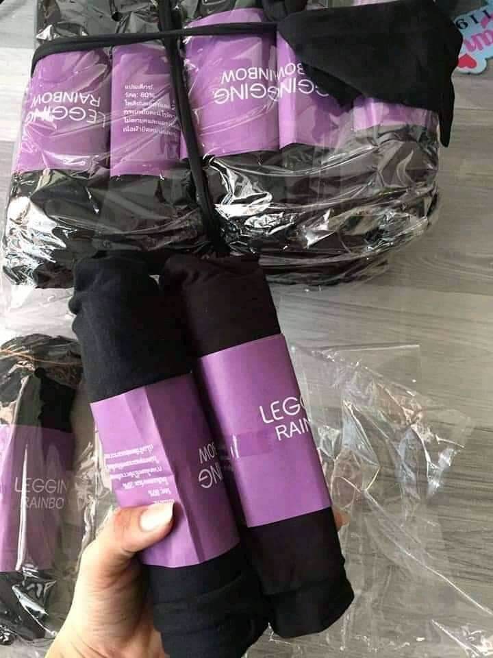 Quần legging ngố cạp chun