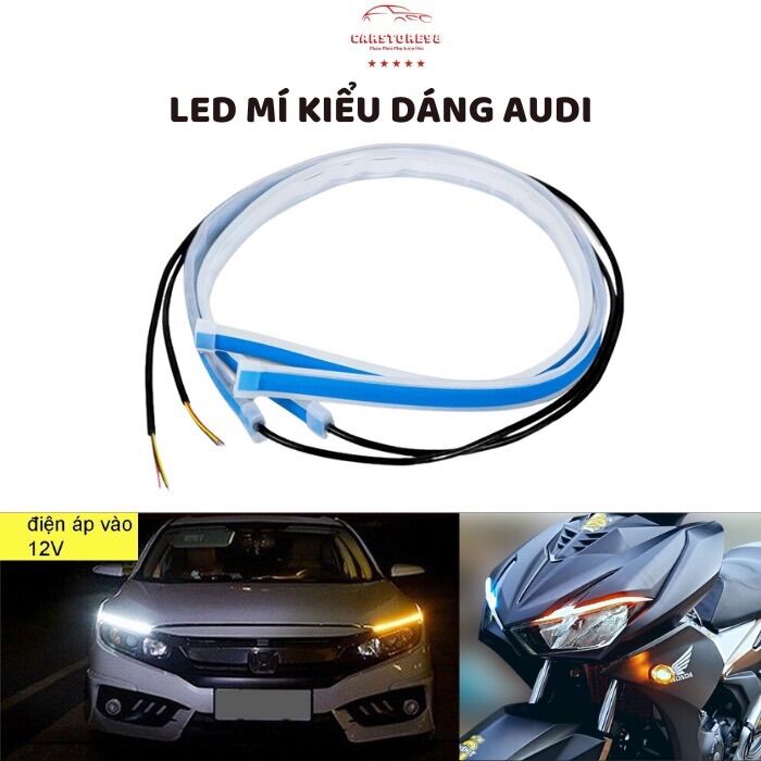 [ Giá 1 Dây ] Led Mí Chạy Audi Gắn Oto Xe Máy