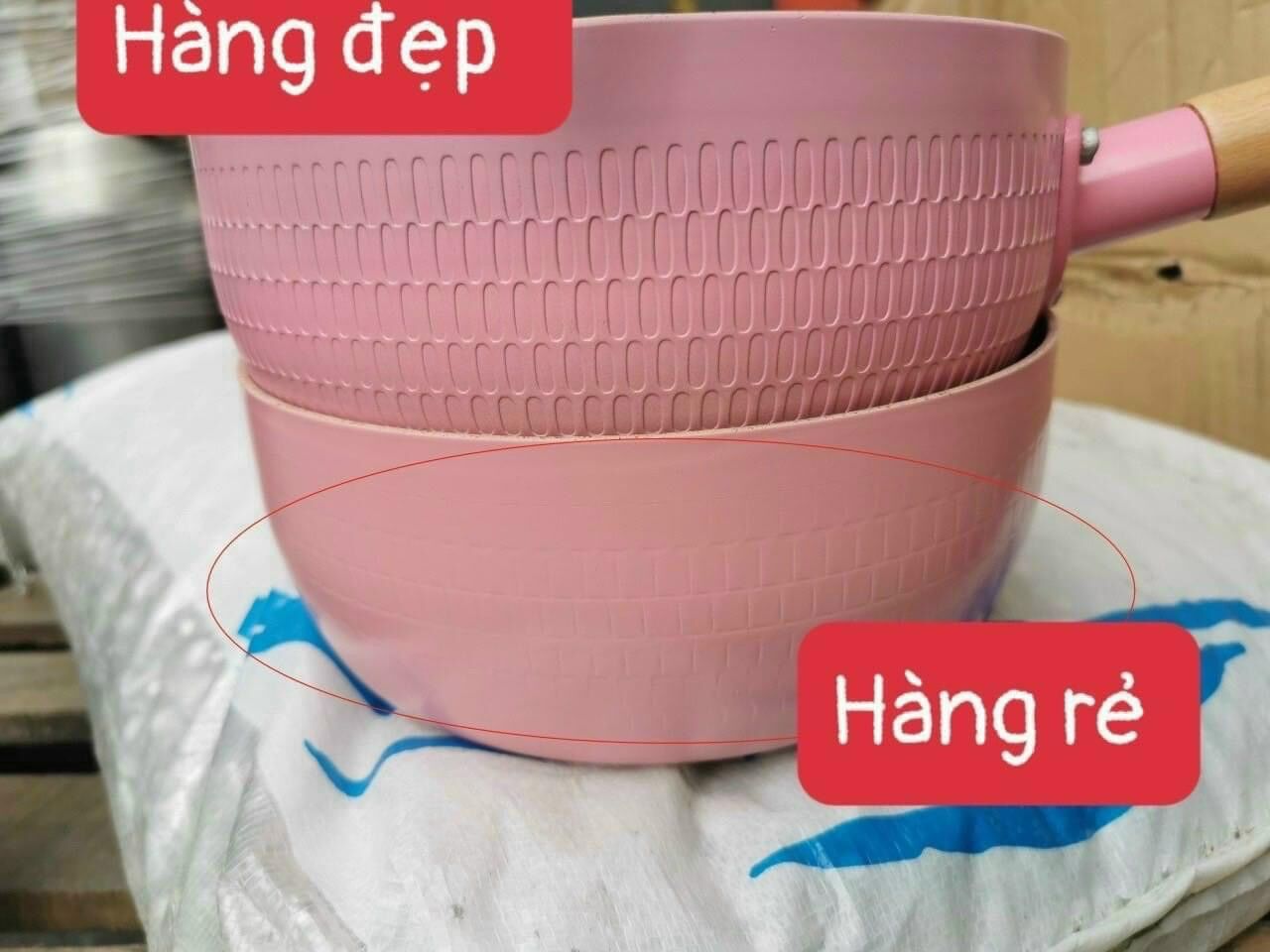 Chảo vân đá chống dính đáy sâu