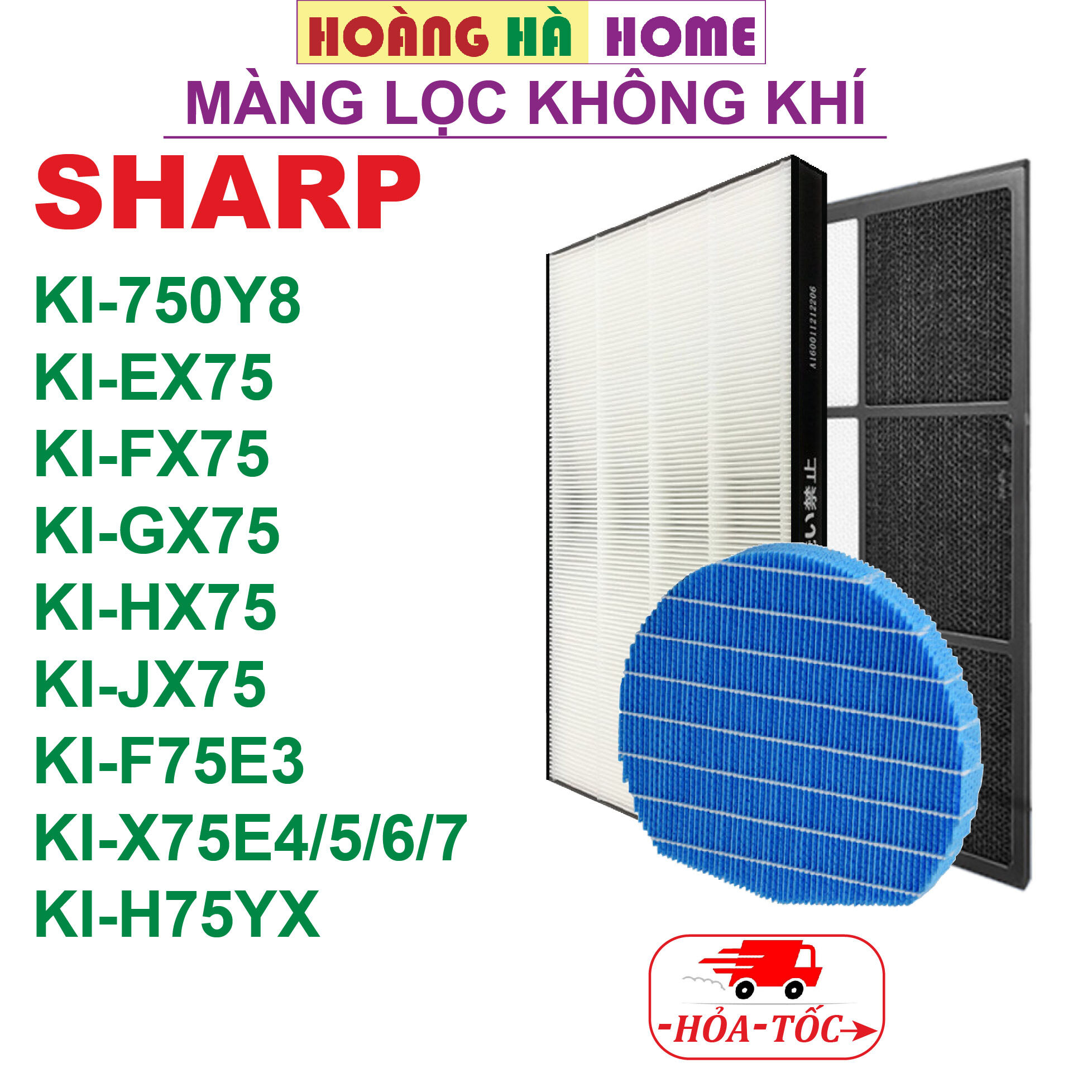 Màng lọc không khí sharp ki-750y8 ki-ex75 ki-fx75 ki-gx75 ki-hx75 ki-jx75 ki-x75e4 ki-x75e5 ki-x75e6 ki-x75e7 ki-wf75 ki-f75e3 ki-h75yx ki-j75yx , màng lọc hepa màng lọc bù ẩm màng lọc than hoạt tính