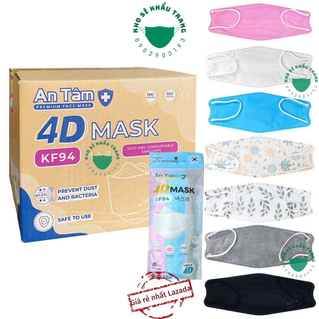 Nguyên thùng 300 cái khẩu trang KF94 An Tâm