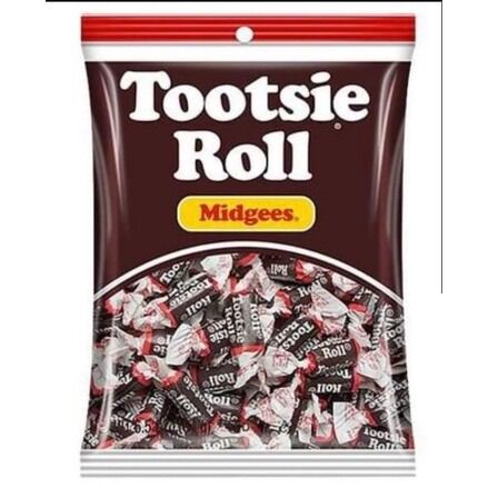 Kẹo mềm socola Tootsie Roll Midgees gói 184g Nhập Khẩu Mỹ