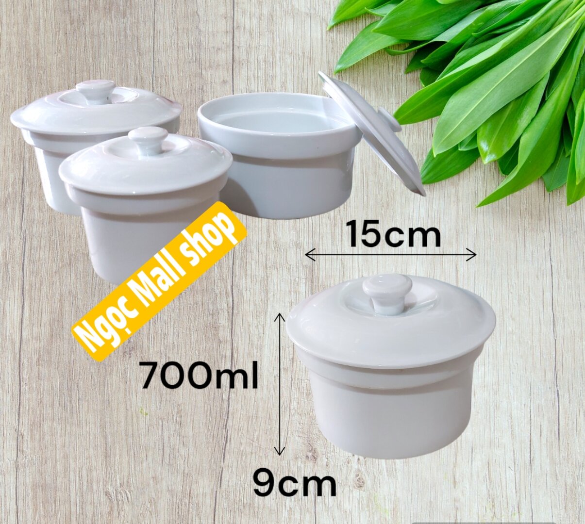 Thố chưng yến | Thố  tiềm gà gốm sứ CK | Thố sứ