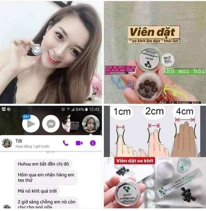 [Hộp 10 viên] VIÊN ĐẶT SE KHÍT CÔ BÉ (có che tên sp)