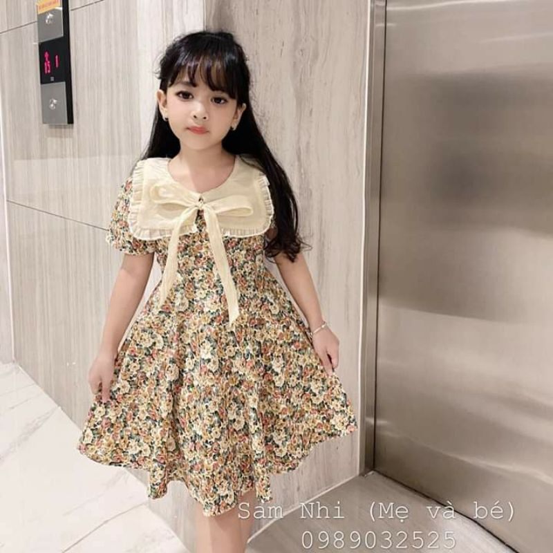 Váy (8_35kg) hoa cô tiểu thư bé gái