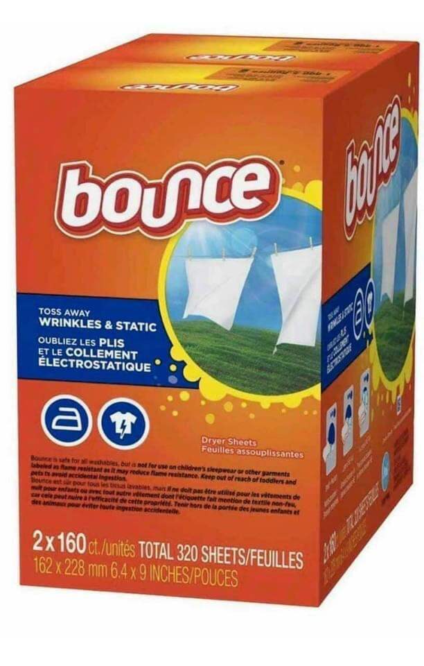 Giấy thơm quần áo Bounce của Mỹ 160tờ/hộp