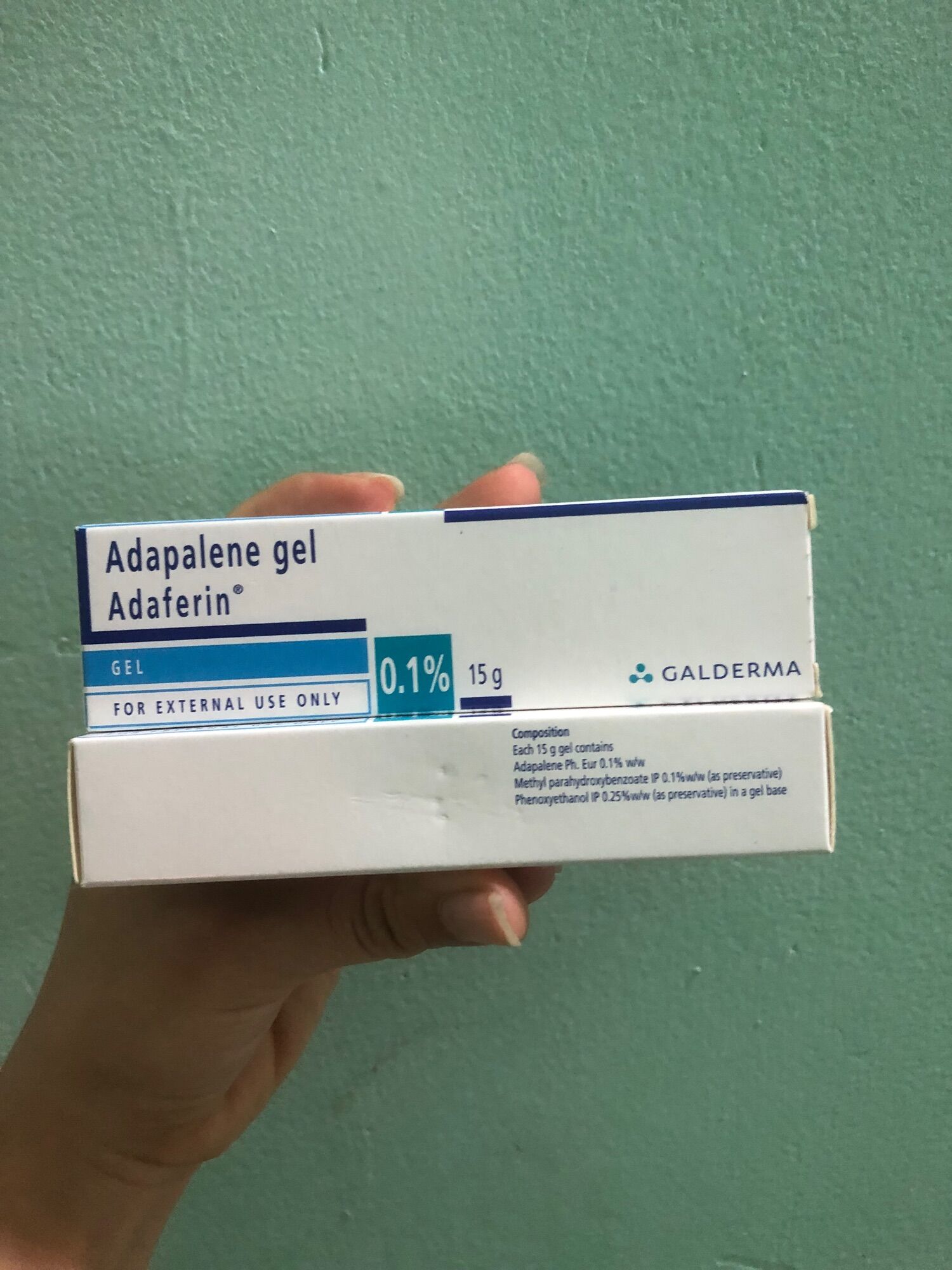 Adaferin Adapalene Gel 0.1% 15g