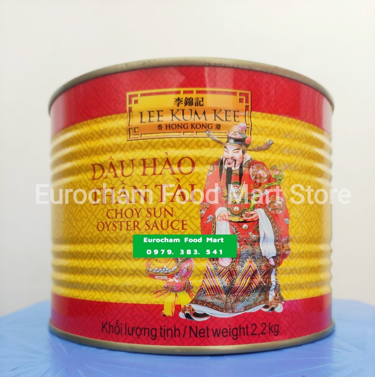Dầu hào thần tài hộp to 2,2kg hiệu lee kum kee