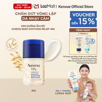 Kem dưỡng ẩm mặt làm dịu da nhạy cảm khô ngứa Aveeno Baby Soothing Relief 48g