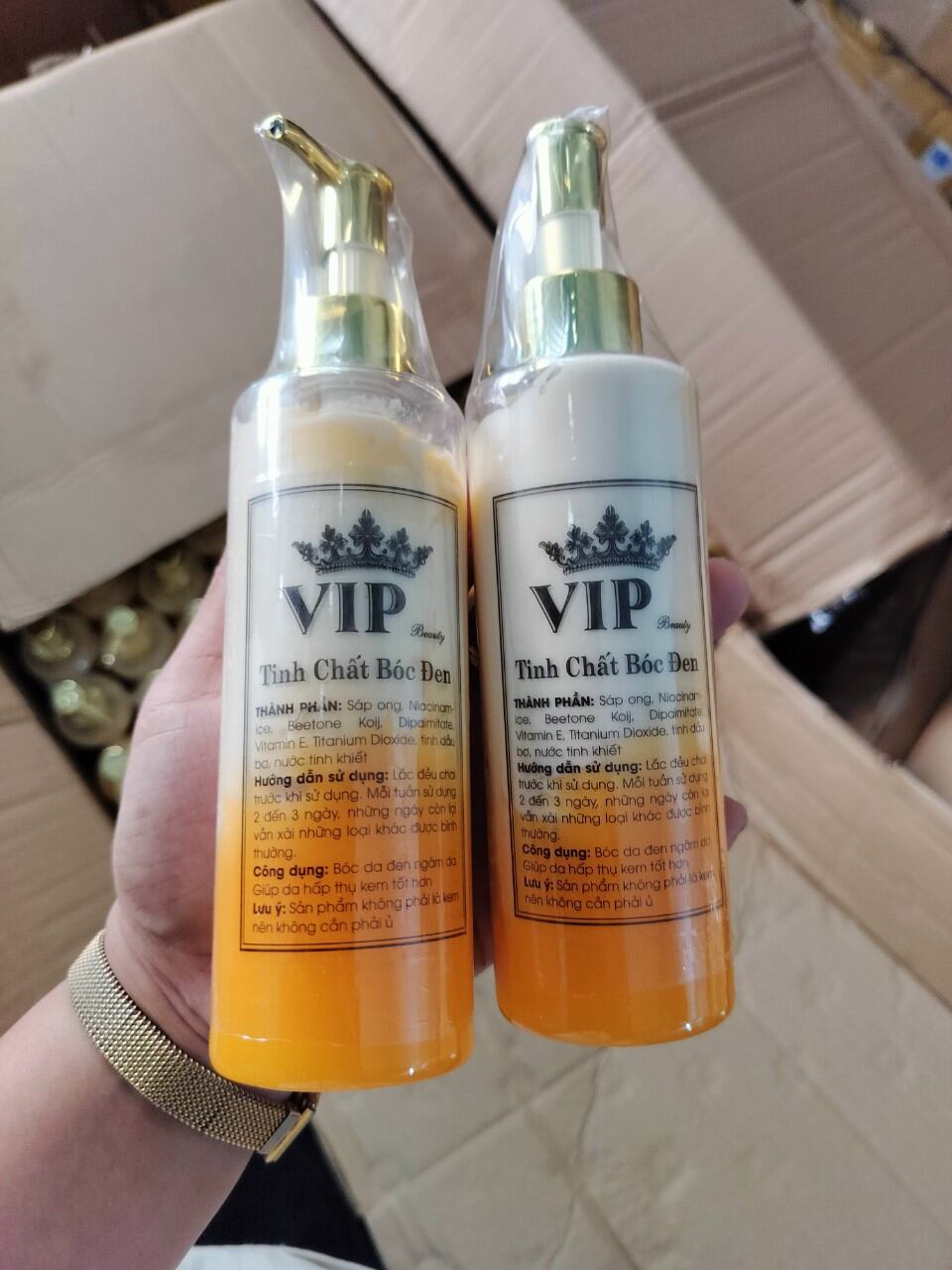 Kem dưỡng body siêu trắng VIP tinh chất bóc đen