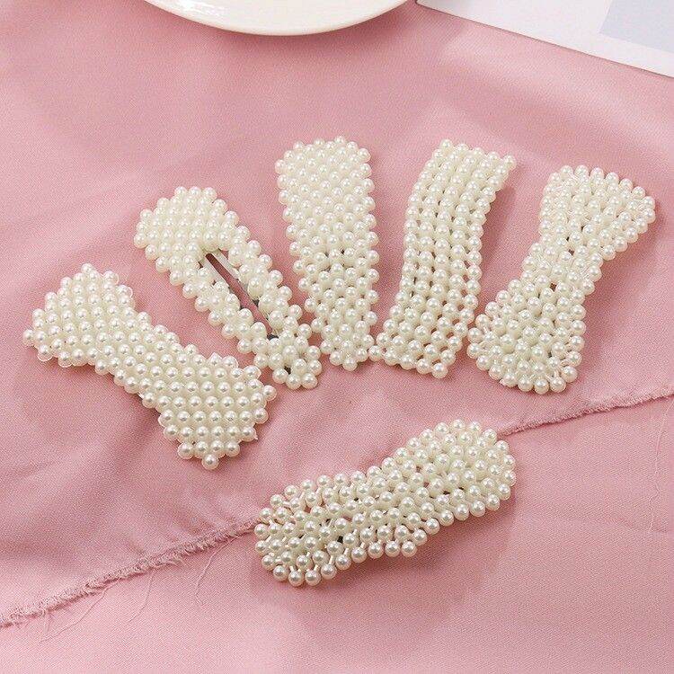 Set kẹp tóc ngọc trai hàn quốc nhiều mẫu siêu hot