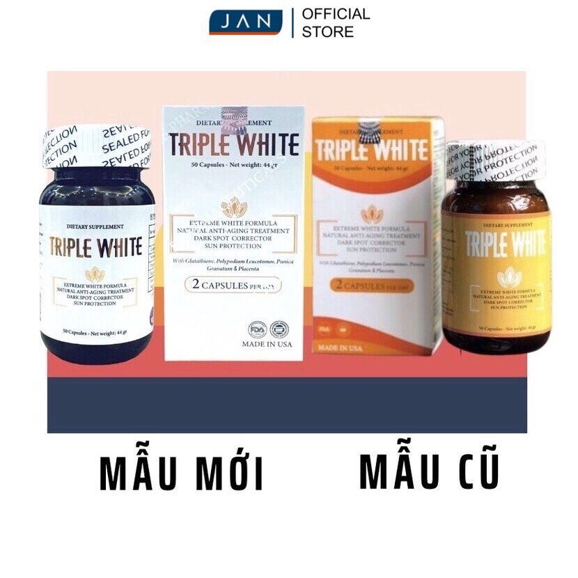 Viên uống trắng da Triple White