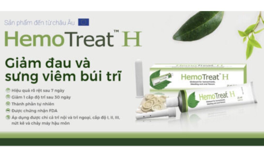 Gel bôi HEMOTREAT H Ointment (hỗ trợ trĩ)