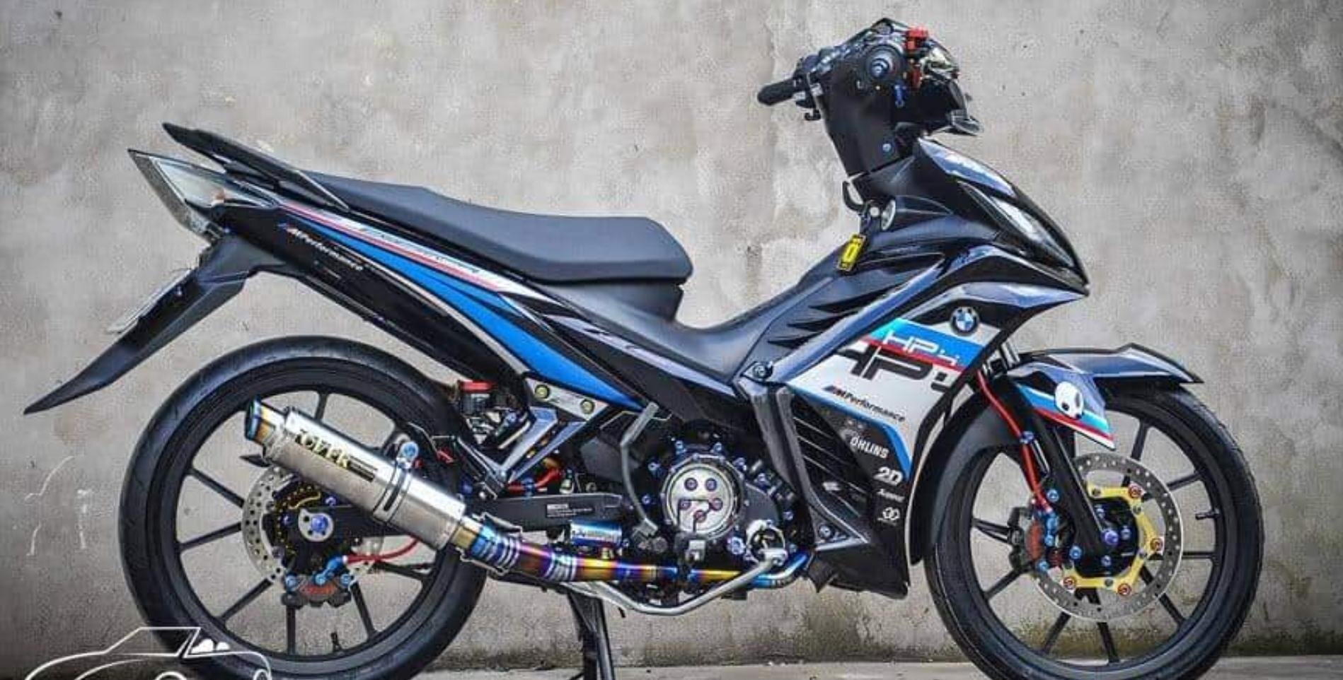Tem rời exciter 135 đen hp4 , tặng kèm set logo