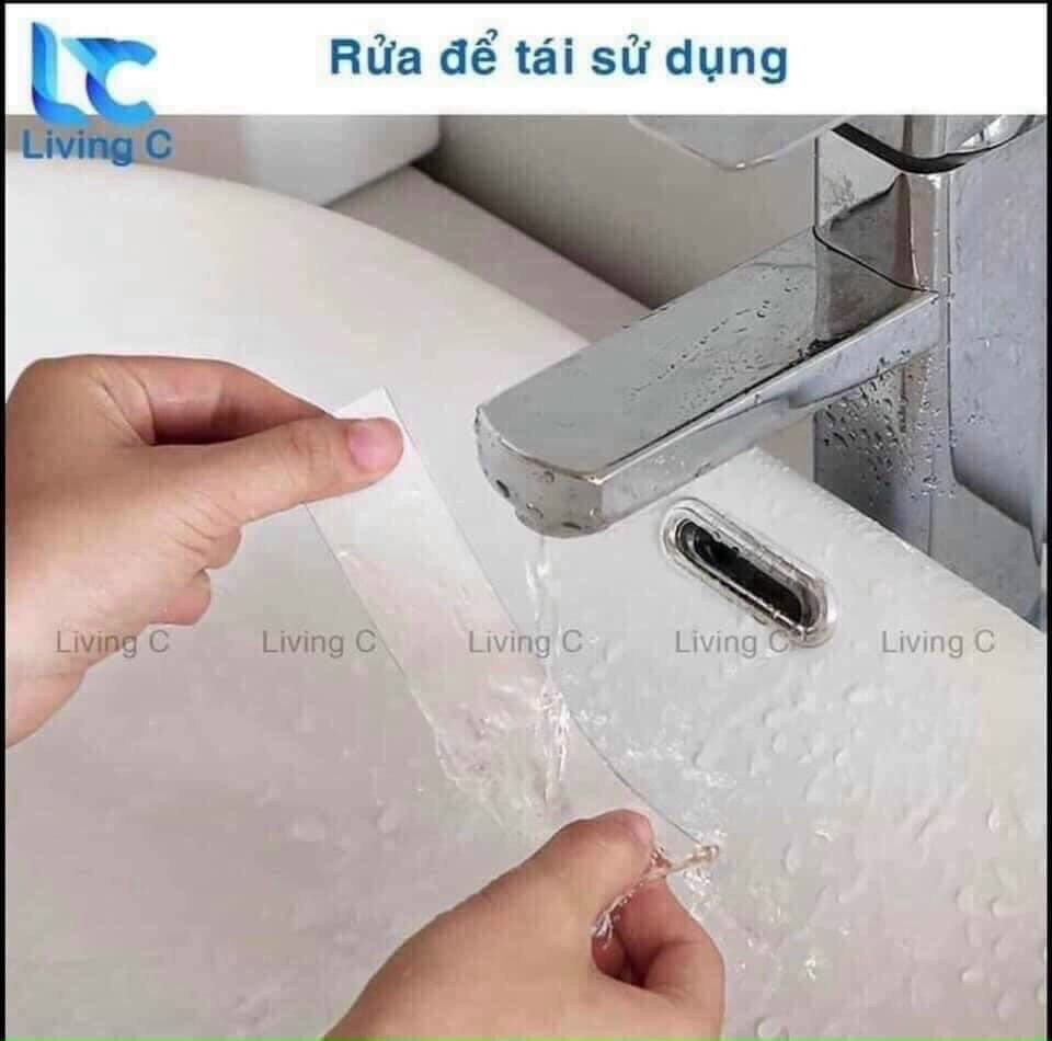 Cuộn băng dính 2 mặt đa năng trong suốt