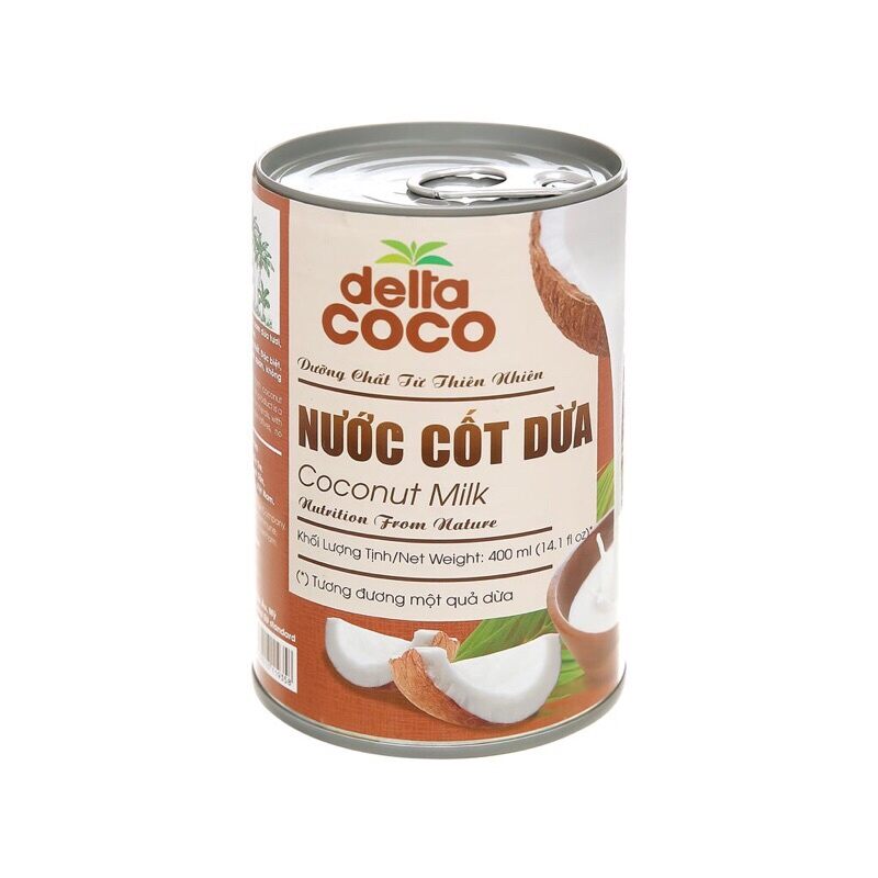 NƯỚC CỐT DỪA DETAL COCO 400ML BẾN TRE