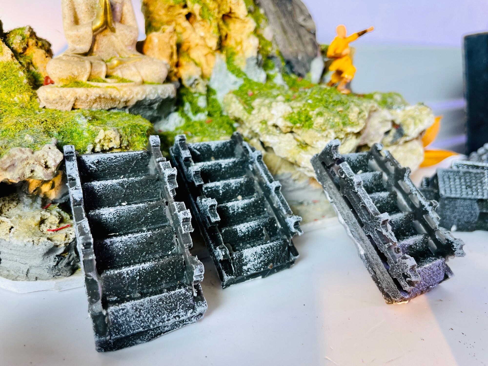 Bậc thang ngắn B2 trang trí tiểu cảnh, non bộ, terrarium