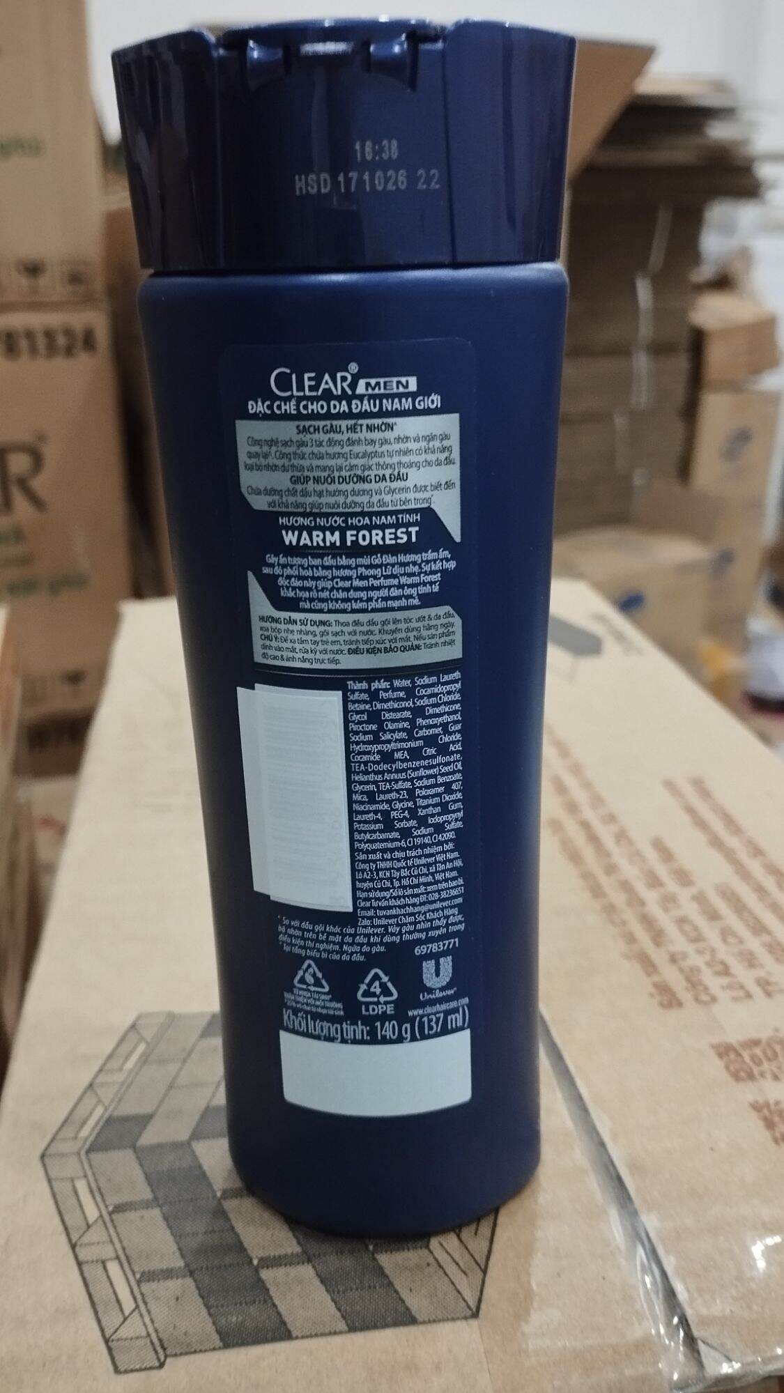 Dầu gội Clear Men 140g (hàng khuyến mãi)