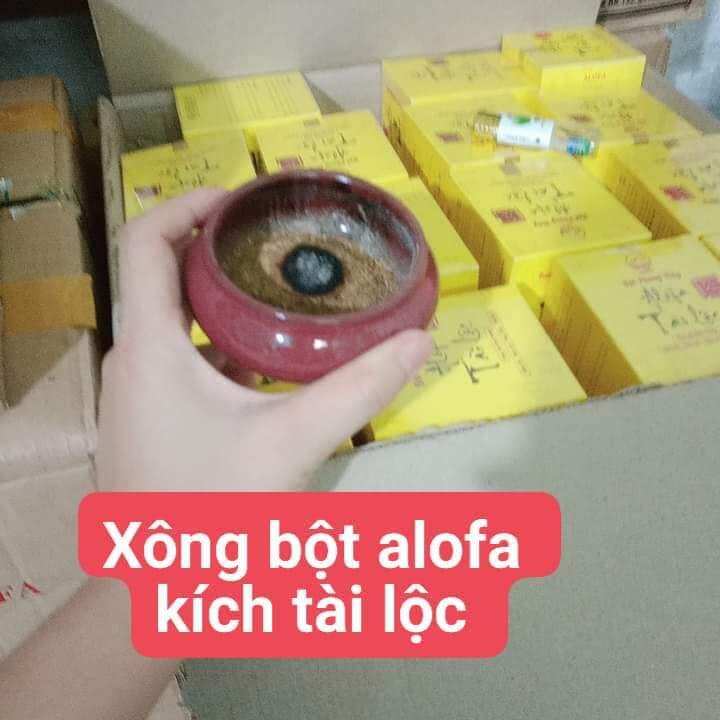 (DATE MỚI MUA 1 TẶNG 1) Bột phong thuỷ ALOFA Tặng tuí gấm đỏ