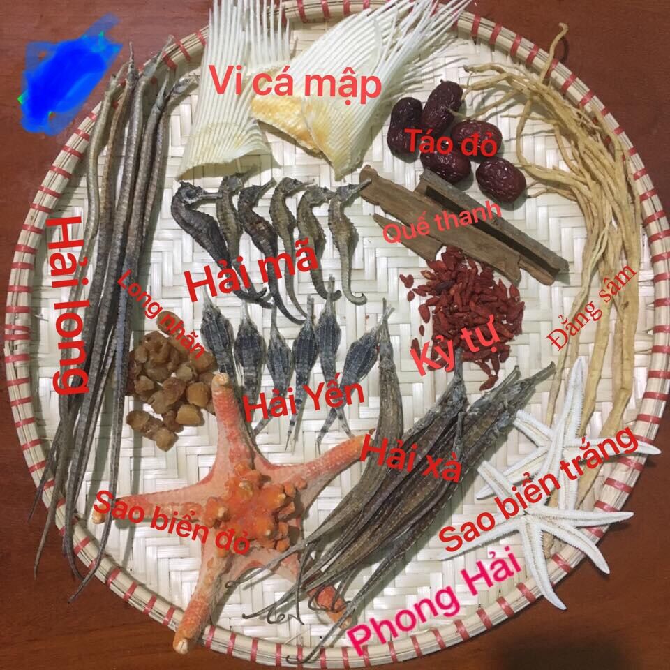 Combo tứ hai long vương ngâm ruou