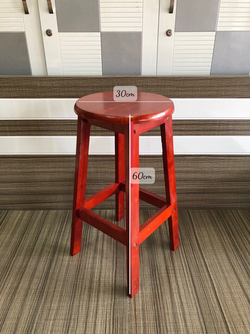 [HCM]Đôn gỗ cao su ghép cao 60cm ( 3 Màu )
