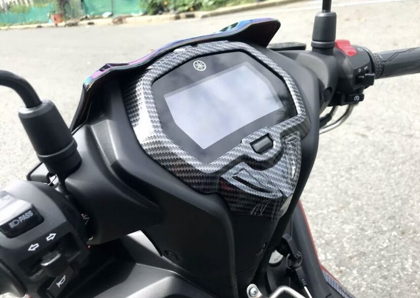 Ốp Mặt đồng hồ Ex 155 VVA màu carbon